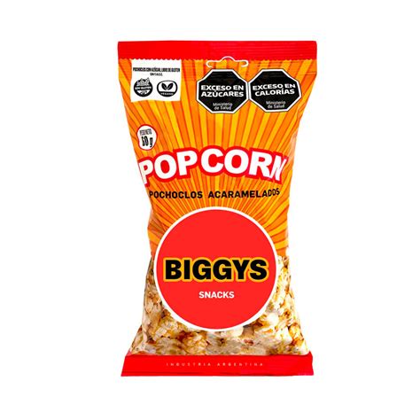 Pochoclos acaramelados en un bol