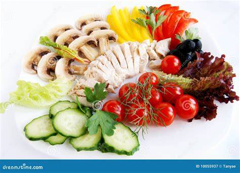 Ingredientes frescos para la ensalada de arroz