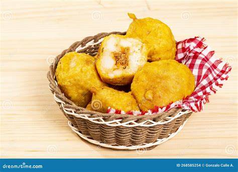 Papa rellena frita