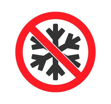 Símbolo de prohibido volver a congelar