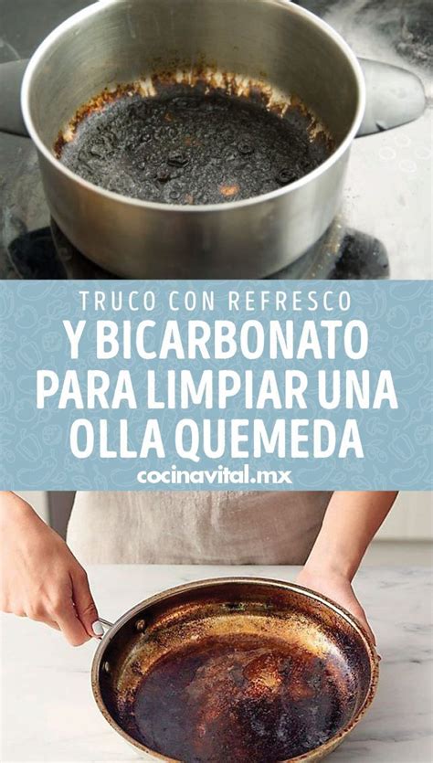 olla quemada con bicarbonato