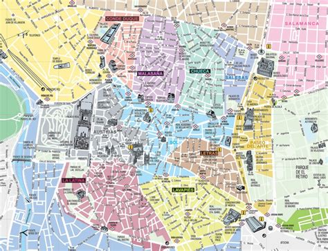Mapa de Madrid con puntos de interés para comer cachopo