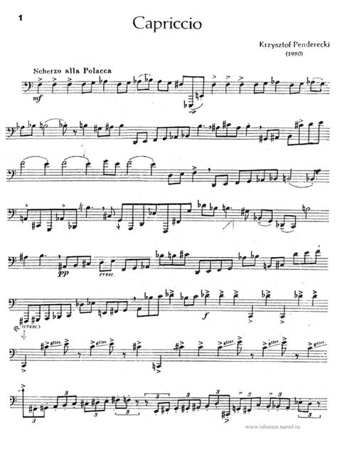 Partituras musicales de Krzysztof Penderecki