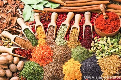 Especias para dar sabor a los alimentos