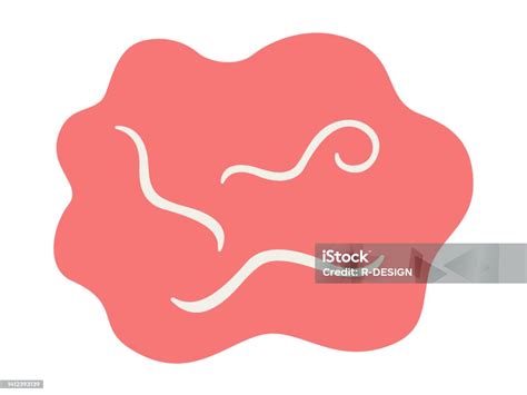 Ilustración del parásito Anisakis