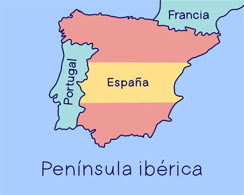 Mapa de la península ibérica con la dehesa