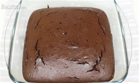 bizcocho de chocolate recién horneado