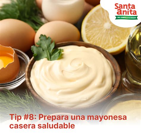 Ingredientes frescos para preparar una mayonesa saludable