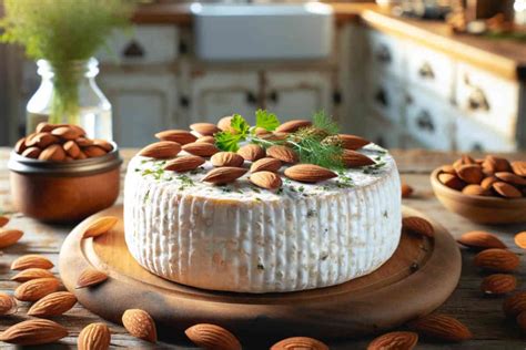 Proceso de rebozado de queso con almendras