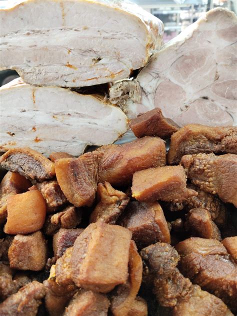 Chicharrones recién hechos