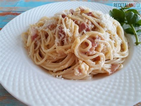 ingredientes para pasta carbonara con nata