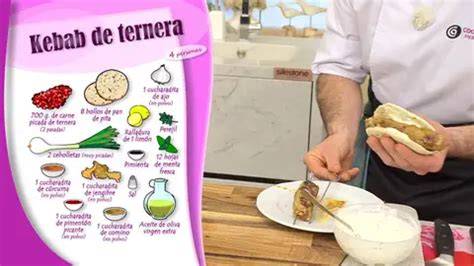 Proceso de picado de la carne para kebab de ternera
