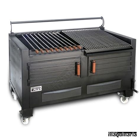 Barbacoa de carbón profesional con interior de hierro fundido