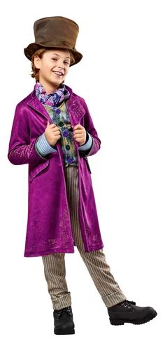 Ilustración de Willy Wonka con niños