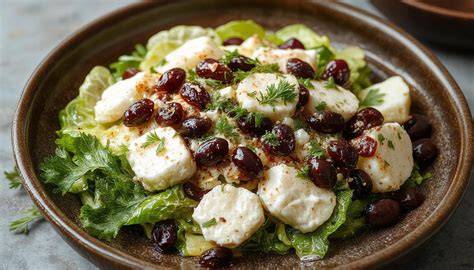 Queso feta en cubos con aceitunas Kalamata