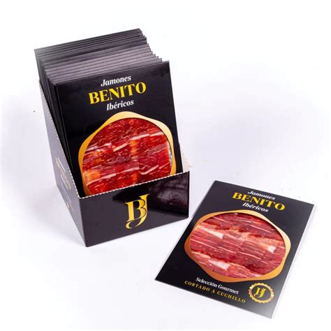 Jamón de bellota 100% ibérico Benito loncheado