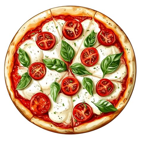 Pizza Margherita recién horneada
