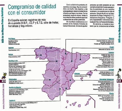 Mapa de las IGP de legumbres en Castilla y León