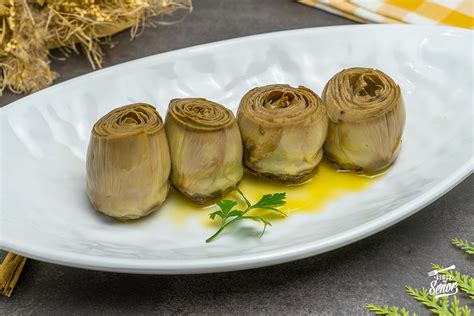Proceso de confitado de alcachofas