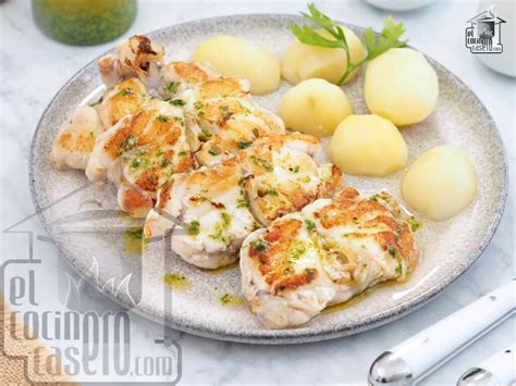 Plato de rape a la plancha con hierbas aromáticas