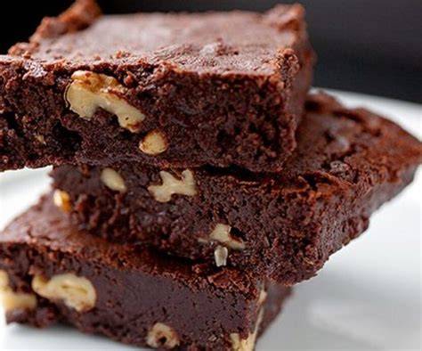 Brownie de chocolate con nueces