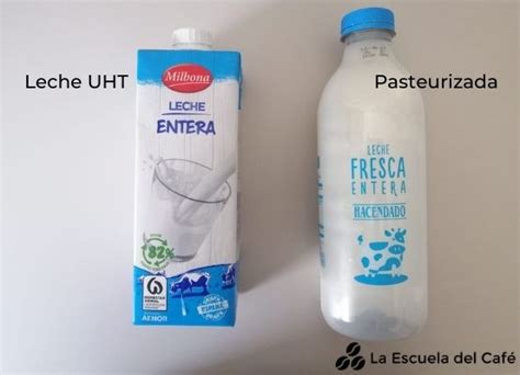 Tabla comparativa de la leche cruda, pasteurizada y UHT
