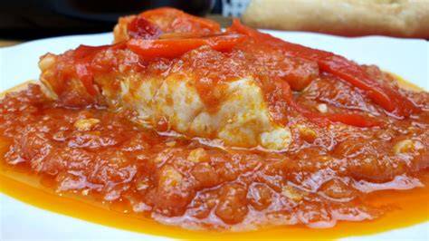 Bacalao con salsa de tomate