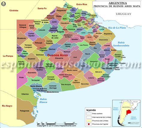 Mapa de Argentina destacando la provincia de Buenos Aires y la localidad de San Miguel.