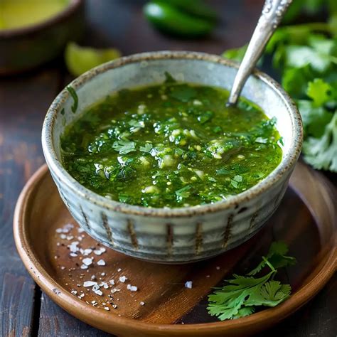 Ingredientes para salsa verde cruda