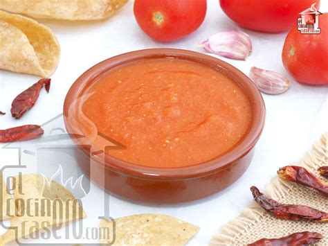 Ingredientes para salsa roja para tacos