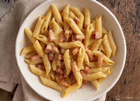 Penne Gratinate alla Carbonara