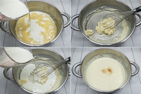 Proceso de elaboración de la bechamel