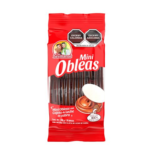 Información nutricional de obleas comestibles