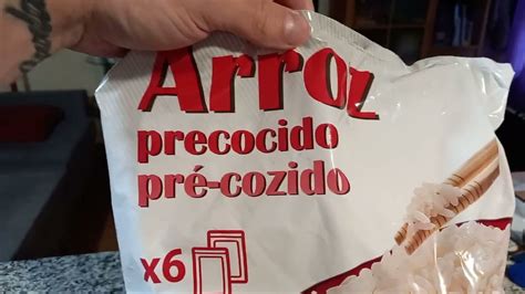 Bolsas de arroz congelado con etiquetas de fecha