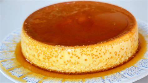 Flan de queso desmoldado