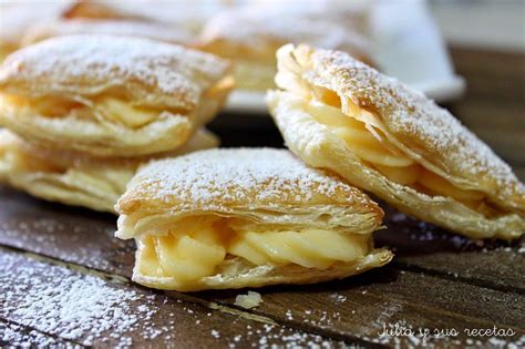Miguelitos de hojaldre tradicionales