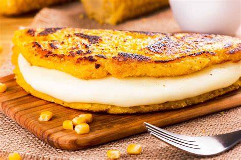 Variedad de cachapas y rellenos