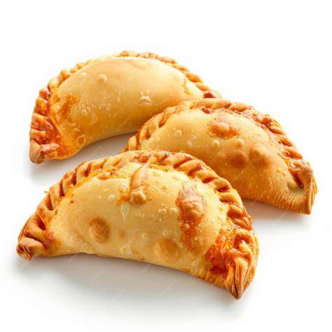 Empanadas doradas listas para comer