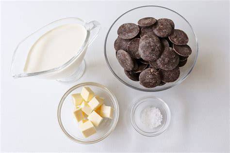 Ingredientes para ganache de chocolate