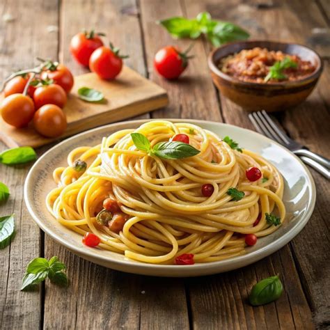 Imagen de un plato de pasta con brócoli