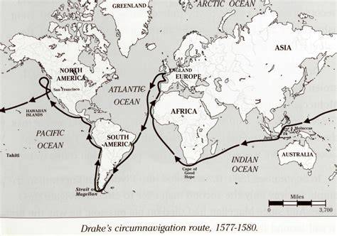 Páginas del diario de Sir Francis Drake con mapas y pistas
