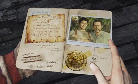 Recuerdos de Cartagena de Nathan Drake en su diario