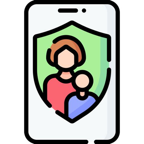 Icono de control parental y navegación segura