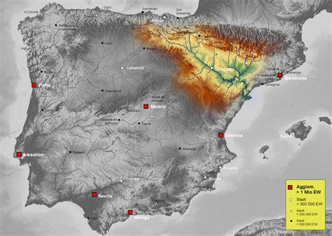 Mapa del Valle del Ebro con áreas de cultivo de leguminosas