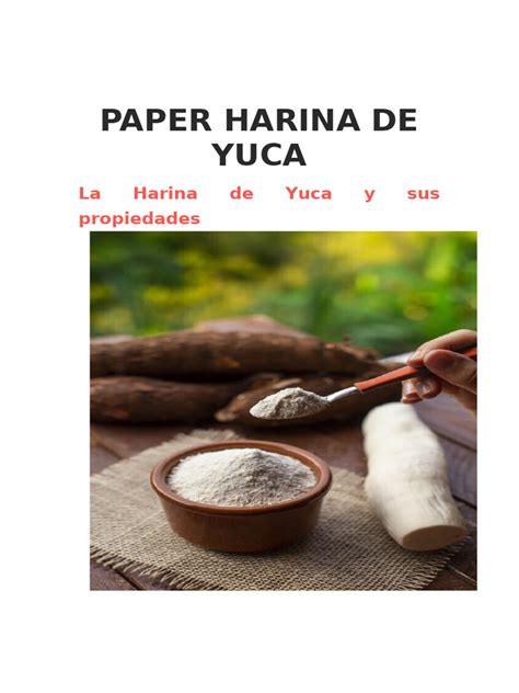 Proceso de preparación de harina de yuca casera