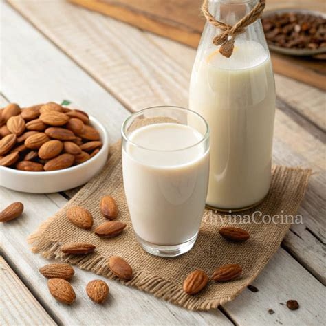 Comparativa entre leche de almendras casera y comercial