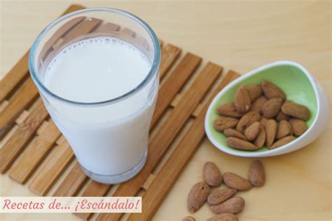 Ingredientes y pasos para hacer leche de almendras casera