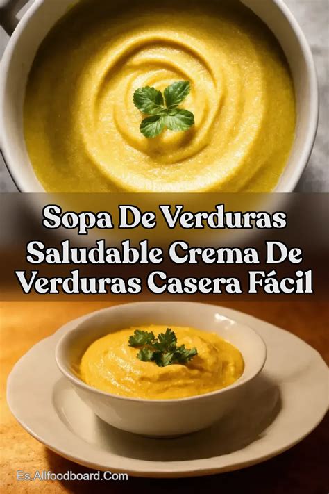 Crema de verduras servida en un bol con un chorrito de aceite