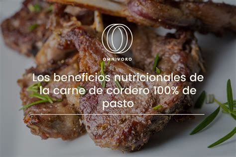 Infografía con los beneficios nutricionales de la carne de cordero