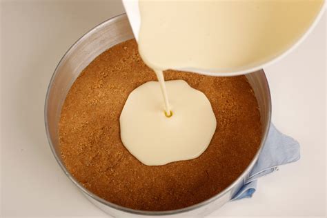 Preparación del relleno de cheesecake